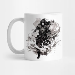 ronnin black and withe Mug